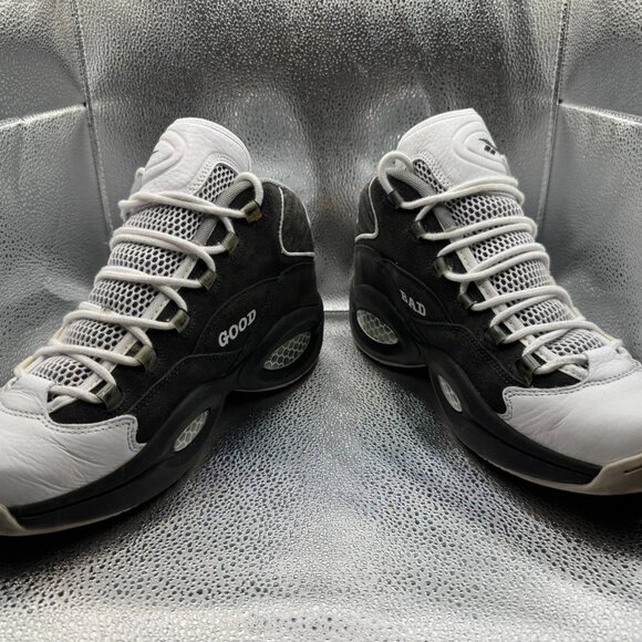 Size 11 Reebok Question Mid Misunderstood‎ Allen Iverson Men's Shoes V69765 - Picture 6 of 11